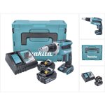 Makita - dfs 452 rtj visseuse plaque de pltre sans fil, sans balai, 18v + 2x batteries 5, 0 ah + chargeur ...