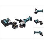 Dga 452 rf meuleuse d'angle sans fil 18 v 115 mm + 2x batteries 3, 0 ah + chargeur - makita