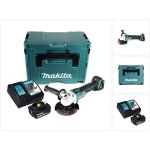 Dga 504 rg1j meuleuse d'angle sans fil 18 v 125 mm brushless + 1x batterie 6. 0 ah + chargeur + coffret ...