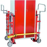 Diable elevateur hydraulique - par jeu de 2 - charge max 1800kg - dimensions plateau de charge : 600x60mm ...