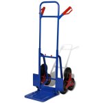 Diable pliable avec 6 roulettes bleu