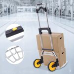 Senderpick - diable pliant dolly 264lbs bagages chariot d'entrept heavy - duty