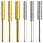 Diamant aff�teur de tron�onneuse, aff�teur de tron�onneuse pierre bits, haute duret� titane plaqu� burr ...
