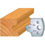 Diamwood jeu de 2 fers profil�s acier ht 40 x 4 mm - n�012 cong� � gorge - 40 mm de hauteur - non applicable ...