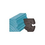 Jeu de 2 contre - fers profilés en acier - ht. 48 x 5, 3 mm - entraxe 24 mm pour porte - outils de toupie ... Jeu de 2 contre - fers profilés en acier - ht. 48 x 5, 3 mm - entraxe 24 mm pour porte - outils de toupie ...