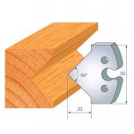 Diamwood jeu de 2 fers profil�s acier ht 50 x 5, 5 mm - n�277 pointe � 45� - 50 mm - - - outil de menuiserie ...