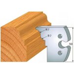 Diamwood jeu de 2 fers profil�s acier ht avec pr�cision - 50 x 5, 5 mm - �paisseur 5, 5 mm - denture ...