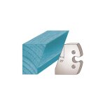 Jeu de 2 fers profil�s avec chanfrein 20 degr�s - ht. 50 x 5, 5 mm - �paisseur 5, 5 mm - compatible avec ...