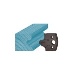Jeu de 2 contre - fers profils ht. 38 x 4 mm cong  gorge a12 pour porte - outils de toupie - 38 mm ...