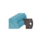 Jeu de 2 contre - fers profils ht. 38 x 4 mm doucine a31 pour porte - outils de toupie - paisseur 4 ...