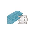 Jeu de 2 fers profil�s ht. 40 x 4 mm m98 - �til pour porte - outils de toupie - acier sp - entraxe 24 ...