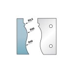 Jeu de 2 fers profils n4 pour corniche - ht. 90 x 5, 5 mm en acier sp - compatible avec porte - outils ...