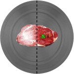 Diffuseur de chaleur pour cuisinire  gaz - plaque de cuisson  induction ronde anti - adhsive (20 ...