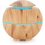 Diffuseur d'huiles essentielles 180ml, ar�me diffuseur ultrasonique, sans bpa, avec lumi�re led � couleurs ...