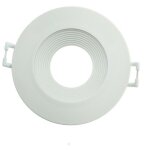 Digilamp - collerette downlight ronde design blanche pour ampoule led gu10 / gu5. 3
