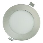 Digilamp - spot encastrable led inox downlight panel extra - plat 6w blanc neutre 4000k