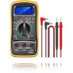 Digital multimeter voltmeter - multim�tre num�rique - voltm�tre avec double fusibles - multim�tre portable ...
