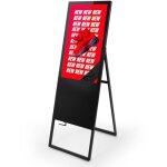 �cran publicitaire pliable lcd full hd 32  - android - int�rieur - noir