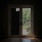 Dimexact - film opaque anti chaleur miroir et noir pour vitre ext�rieure - 75 cm x 0. 5 m - en rouleau ...