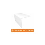 Direct fen�tres - corni�re pvc blanc - 10 x 10 cm - l. 220 cm
