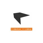 Direct fen�tres - corni�re pvc gris - 6 x 10 cm - l. 220cm