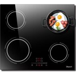 Disaenvir - plaque induction 4 feux encastrable 6400w plaque de cuisson induction 220v, plaque electrique ...