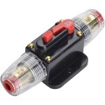 Disjoncteur de 30 a, support de fusible en ligne 12v - 24v dc, interrupteur de rinitialisation manuelle ...