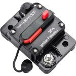 Disjoncteur 50a pour moteurs de pêche à la traîne bateau atv alimentation manuelle 12v - 48vdc avec fusible ... Disjoncteur 50a pour moteurs de pêche à la traîne bateau atv alimentation manuelle 12v - 48vdc avec fusible ...