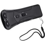 Dispositif d'autodéfense ultrasonique 3 en 1 pour chien, lampe torche led, répulsif à double tête noir ... Dispositif d'autodéfense ultrasonique 3 en 1 pour chien, lampe torche led, répulsif à double tête noir ...