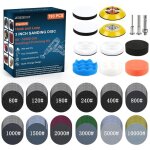 Disque abrasif 75mm 193 pi�ces renovateur phare voiture disques a poncer papier abrasif � l'eau et � ...