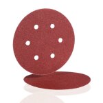 Disque abrasif papier velcro bw 115 - � 150 grain 180 - 6 trous - hermes - 6381110
