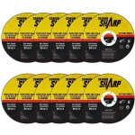 Disques de coupe m�tal 115 mm lot de 12 pour meuleuses d'angle, 115�1, 2 mm, d�coupe rapide acier, fer, ...