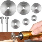 Disques de coupe pour outil rotatif dremel, hss, mini lame de scie circulaire pour couper le bois, le ...