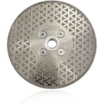 Disque diamant 125mm lame de scie �lectroplaqu� double face pour coupe et meulage pierre granit marbre ...