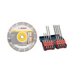 Bosch - disque diamant 230 mm universal + coffret 8 forets bton sds plus 3 2607019903