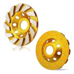 Ouylaf - disque diamant abrasif meule diamante 125 x 22, 2 mm, meule diamante universelle pour poncer ...
