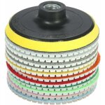 Disque diamant pour meuleuse 11 pi�ces 4 pouces diamant tampons de polissage humides disque de meulage ...