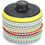 Disque diamant pour meuleuse 11 pi�ces 4 pouces diamant tampons de polissage humides disque de meulage ...