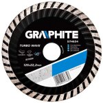 Disque diamant� en graphite 125 mm - turbo wave - pour b�ton et pierre