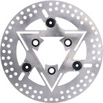 Jeffergarden disques de frein de moto 220 mm / 8, 7 pouces en acier inoxydable universel semi - flottant ...