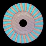 Tivoly - disque lamelles combinées ? Ø125mm ? grain corindon : 120 ? excellente finition ? pour ponçage ... Tivoly - disque lamelles combinées ? Ø125mm ? grain corindon : 120 ? excellente finition ? pour ponçage ...