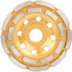 Disque de meulage � double rang�e de diamant 115 / 125 / 180 mm, coupe de b�ton de brique pour meuleuse ...