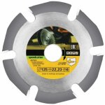 Disque � meuler le bois 125 x 22 mm, disque � d�couper et � sculpter le bois pour meuleuse d'angle, 6 ...