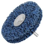 Disques de nettoyage 100 mm csd disques de pon�age pour m�tal, pierre, bois et plastique, bleu