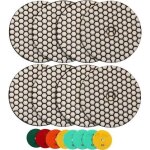 Disque de polissage diamant - 8pcs (50x3 / 100x2 / 200 / 400 / 800) 125mm disque polissage pour granit, ...