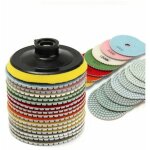 Disques de polissage diamant�s humides et secs - 4 - pour granit, marbre, b�ton, pierre disque de finitions ...