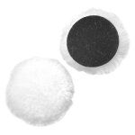 Disque de polissage en laine merinos velcro 180 mm fervi vdl180