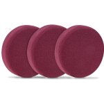 Disques de polissage en mousse pour polisseuses ? 150mm, 3 pcs ? rouges