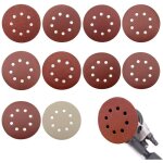 Disque de pon�age 100pcs, disques abrasifs 125 mm, grain 80 / 180 / 240 / 400 / 800 / 1000 / 1200 / 1500 ...