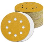Disque poncage 125mm grain 80 papier poncer 100pcs disques abrasif pour ponceuse excentrique papier de ...